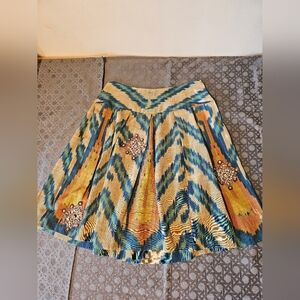 Silk Beaded Oscar de la Renta Vintage Skirt